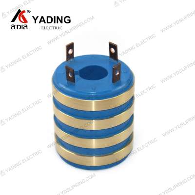 28x80x90-4 electrical channel carbon brush slip ring