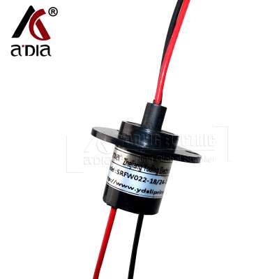 SRC022-24p  Miniature Conductive Capsule Rotary Electrical Slip Rings With Flange