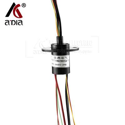 center collector capsule slip ring tiny models with flange SRC022-2P6S